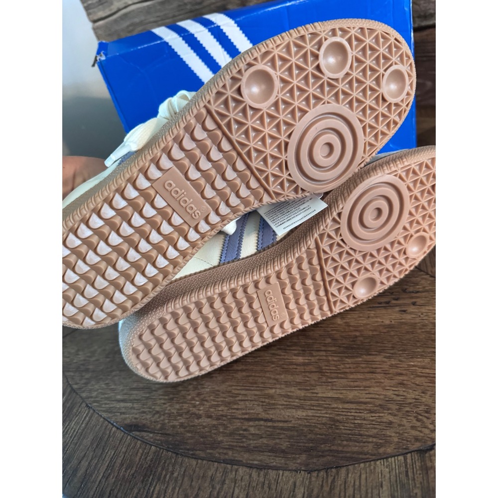 Adidas Samba OG W Cream White Silver Violet Gum JS1362 Womens 9.5 Sneakers - Picture 6 of 9